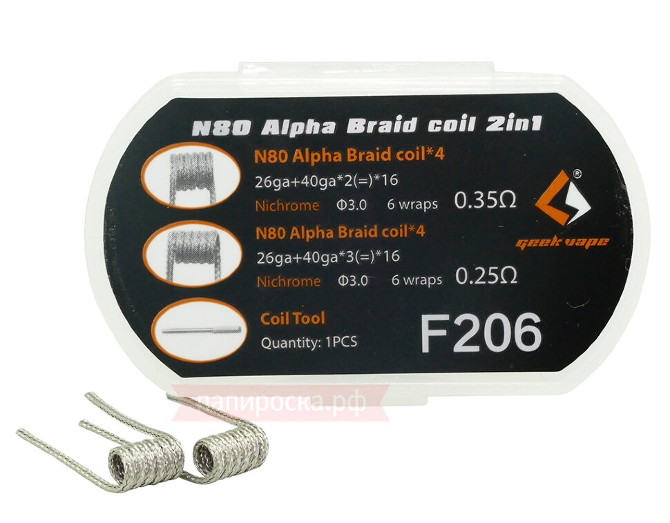 GeekVape N80 Alpha Braid Coil 2 in 1 - (8 + ) GeekVape N80 Alpha Braid Coil 2 in 1 - (8 + )